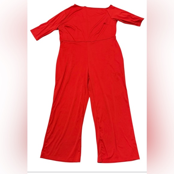 NWT XPLUSWEAR Elegant Red Jumpsuit - Picture 4 of 8